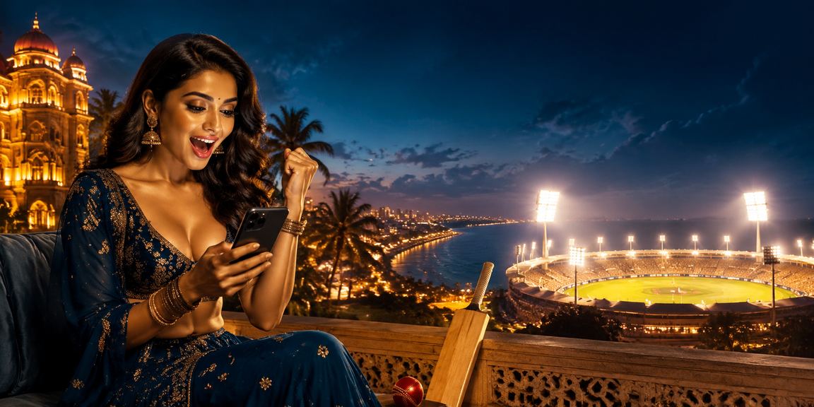Players enjoying cricket betting on mobile in India